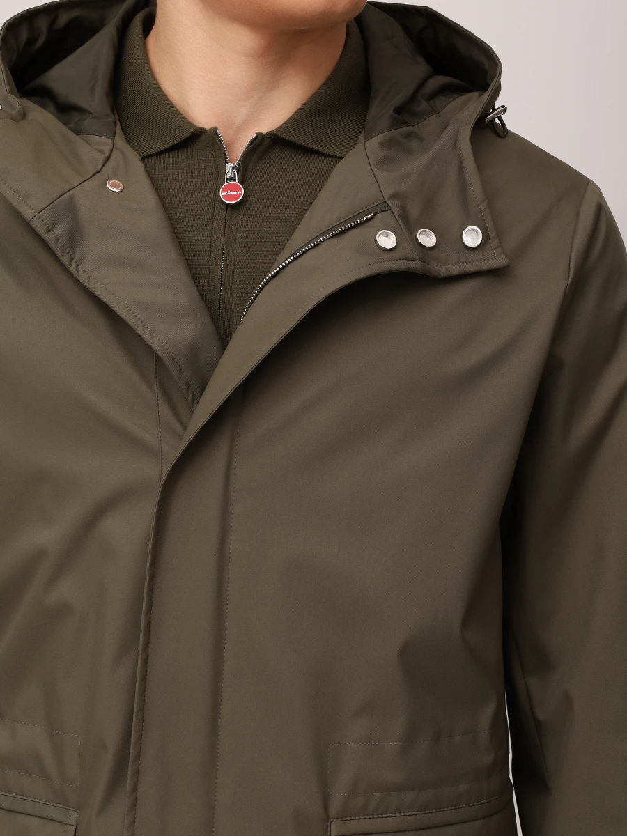 Куртка однотонная KITON UW2068V0832F02001 Зеленый  Фото 5