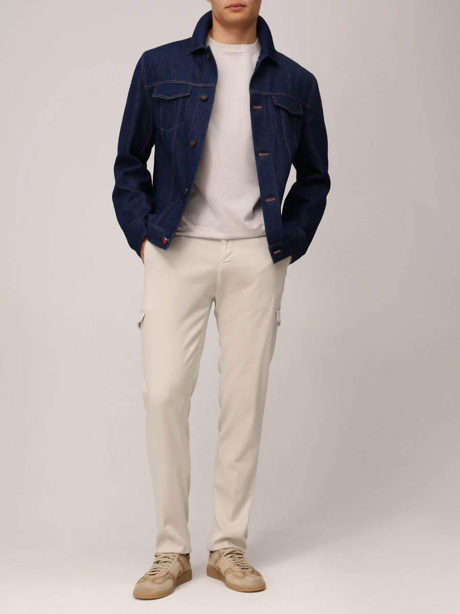 Куртка джинсовая KITON UW2095V0859F01007 Синий  Фото 2