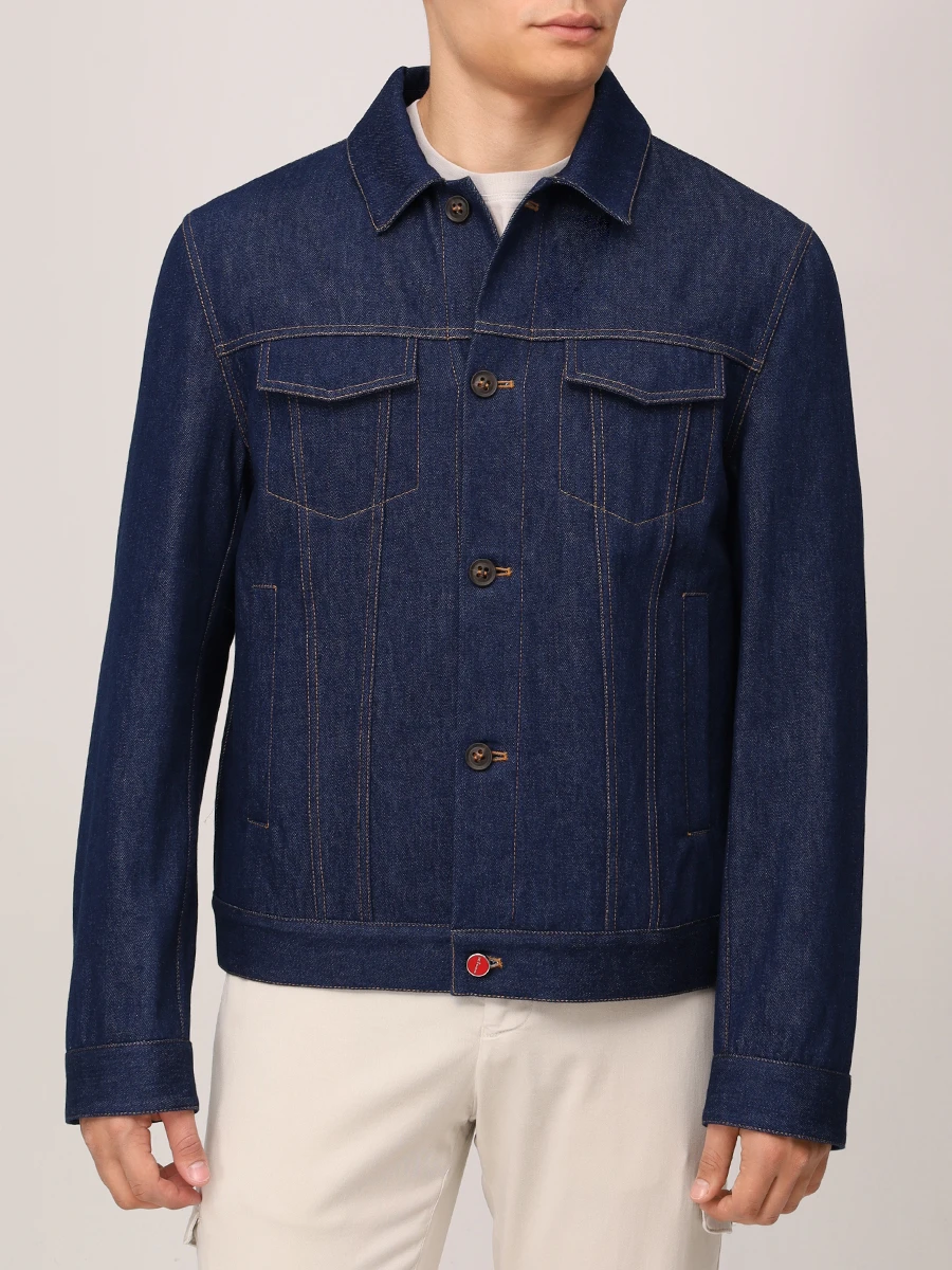 Куртка джинсовая KITON UW2095V0859F01007 Синий  Фото 4