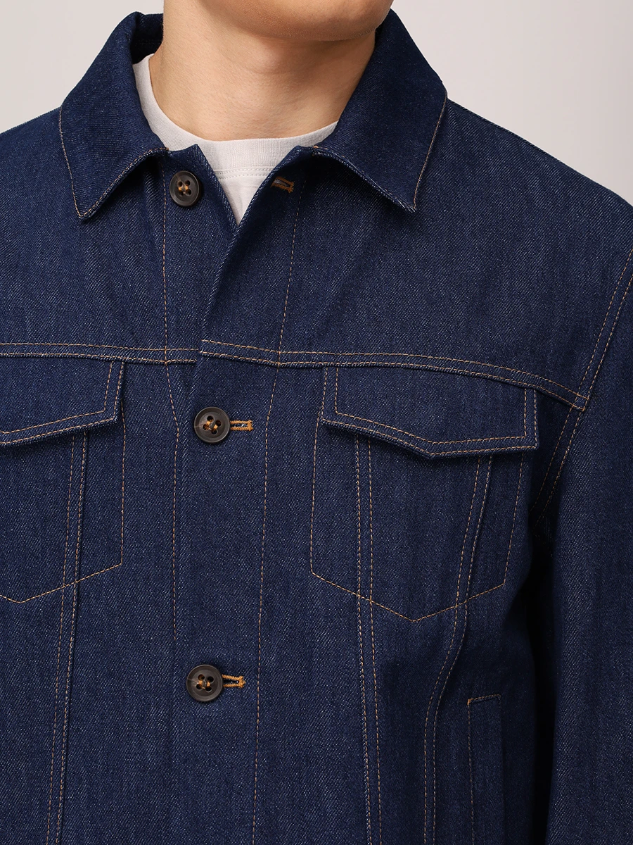 Куртка джинсовая KITON UW2095V0859F01007 Синий  Фото 5
