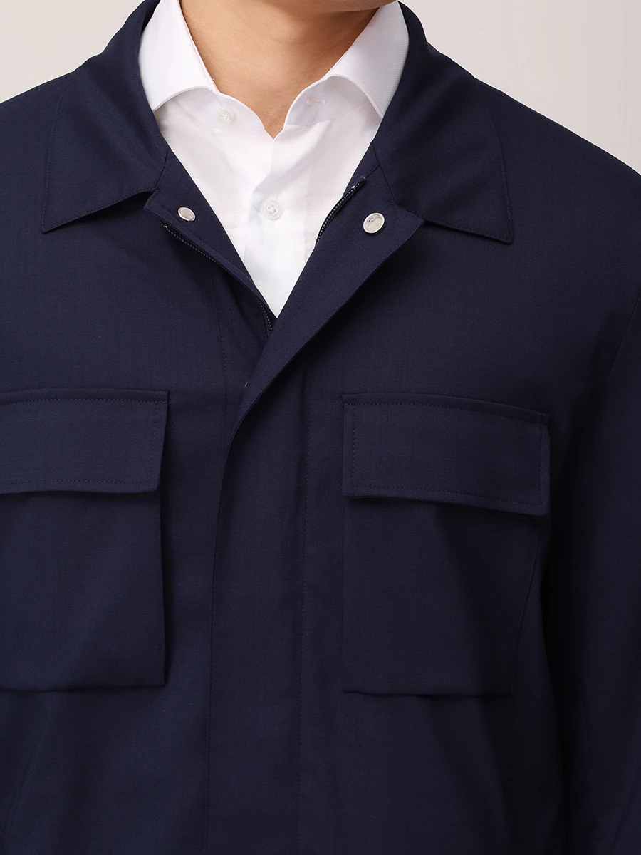 Куртка шерстяная KITON UW2077V0835F01006 Синий  Фото 5
