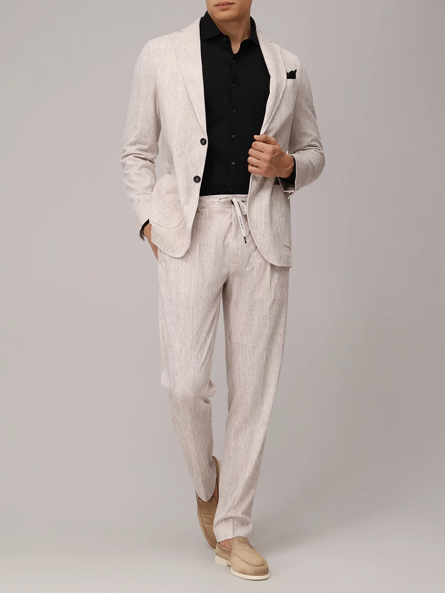 Рубашка Slim Fit хлопковая BARBA 74001/60510/0099 Черный  Фото 2