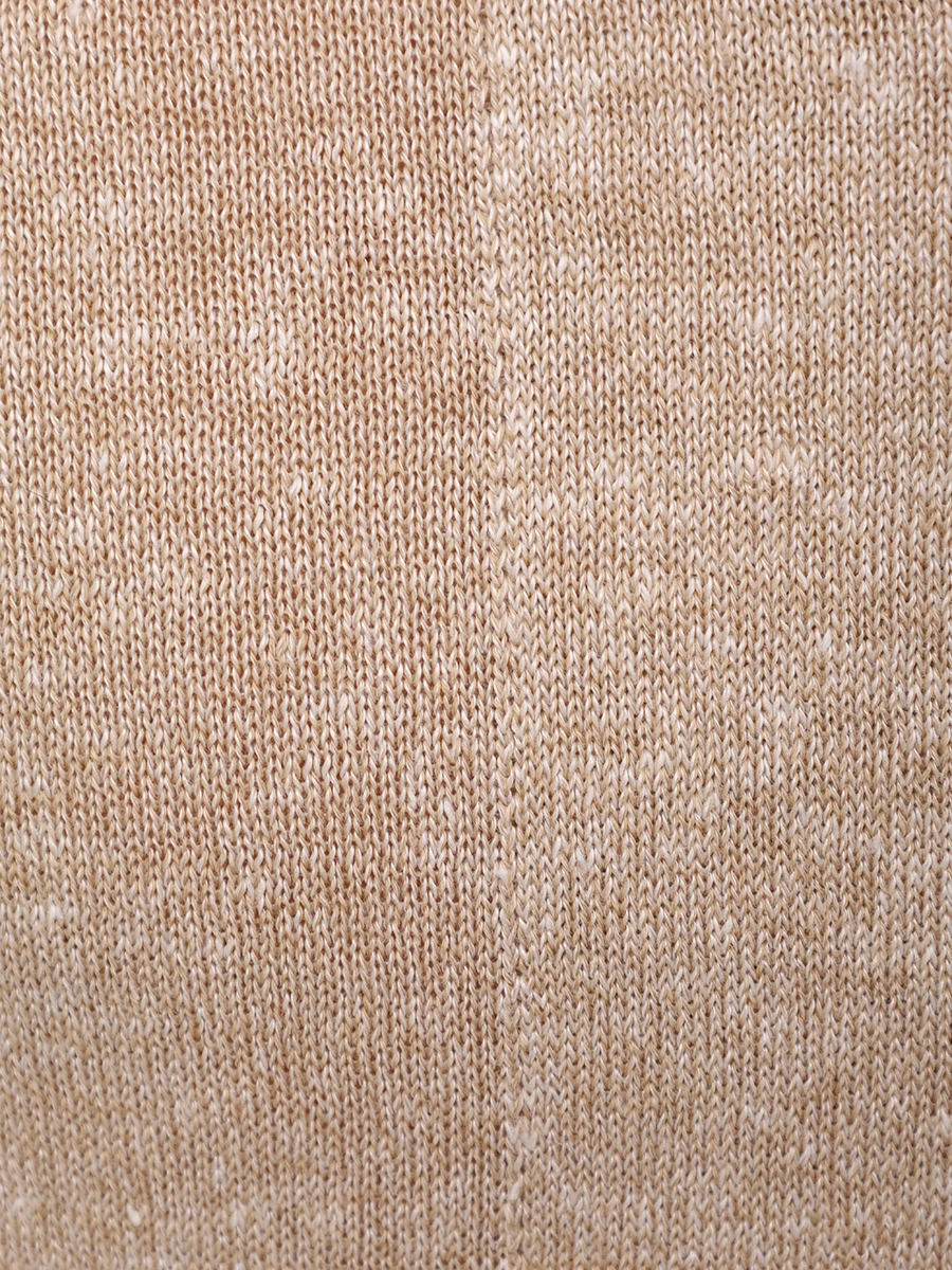 Рубашка из хлопка и льна BARBA 18637/57584/0109 Бежевый  Фото 6