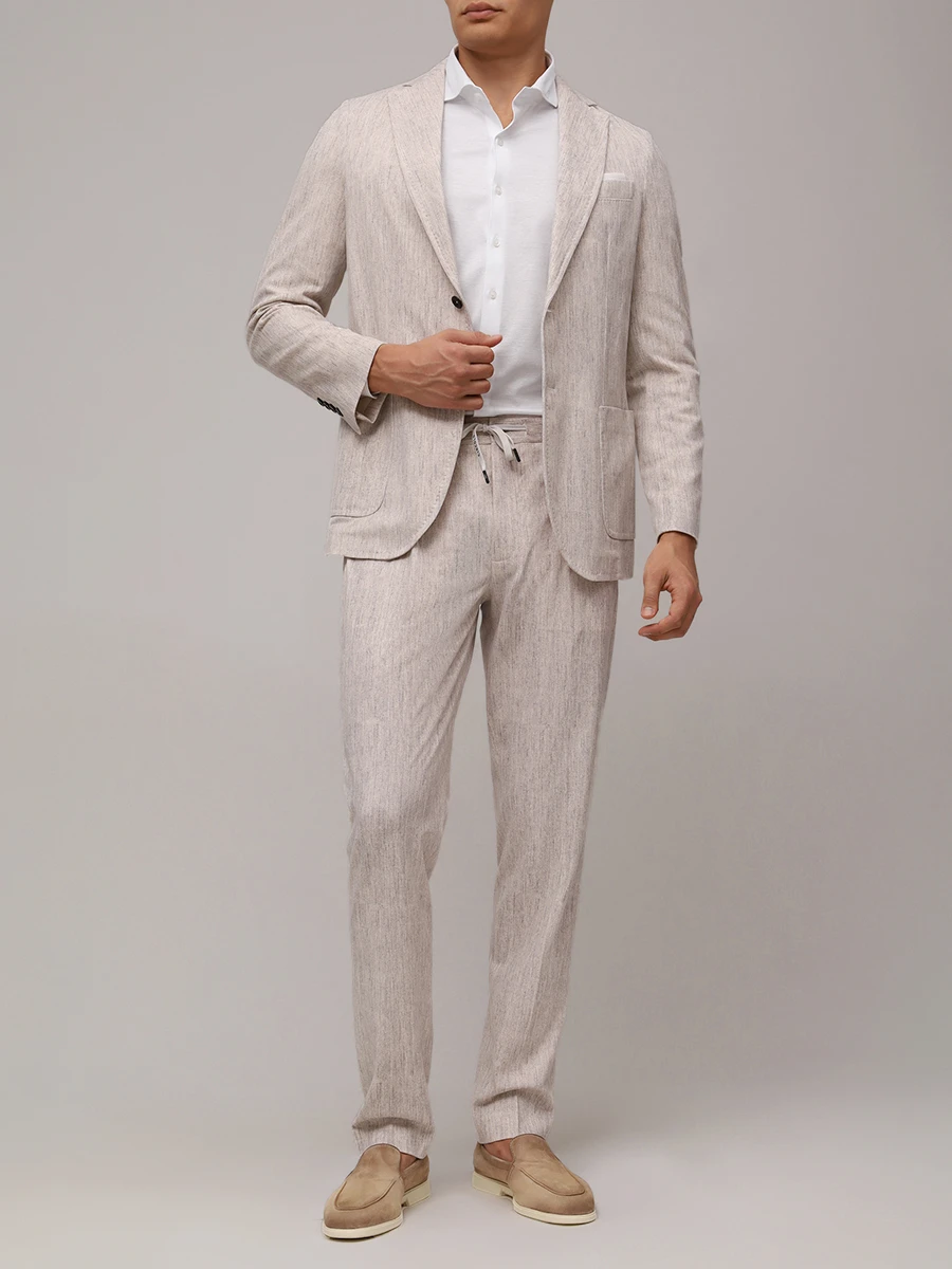 Рубашка Slim Fit хлопковая BARBA 74001/60510/0001 Белый  Фото 2
