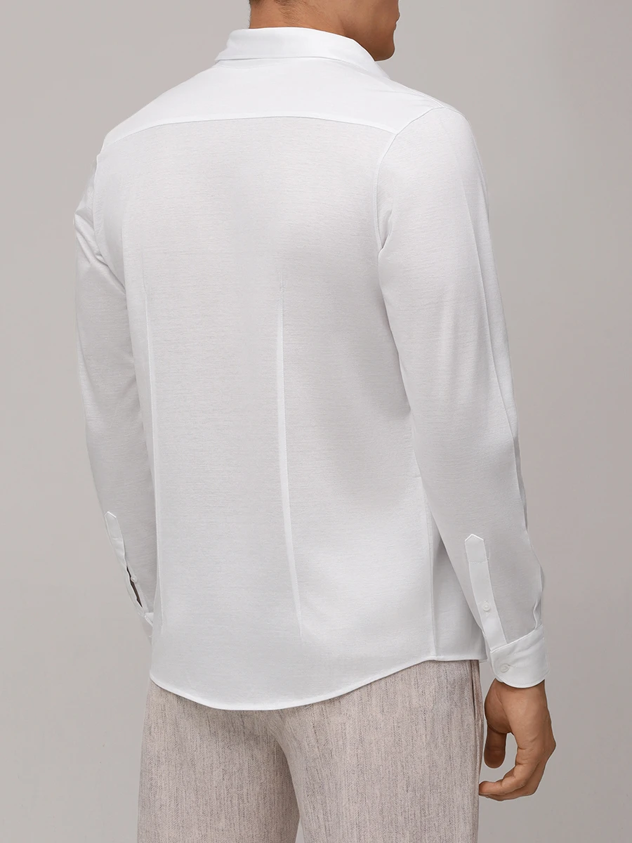 Рубашка Slim Fit хлопковая BARBA 74001/60510/0001 Белый  Фото 3