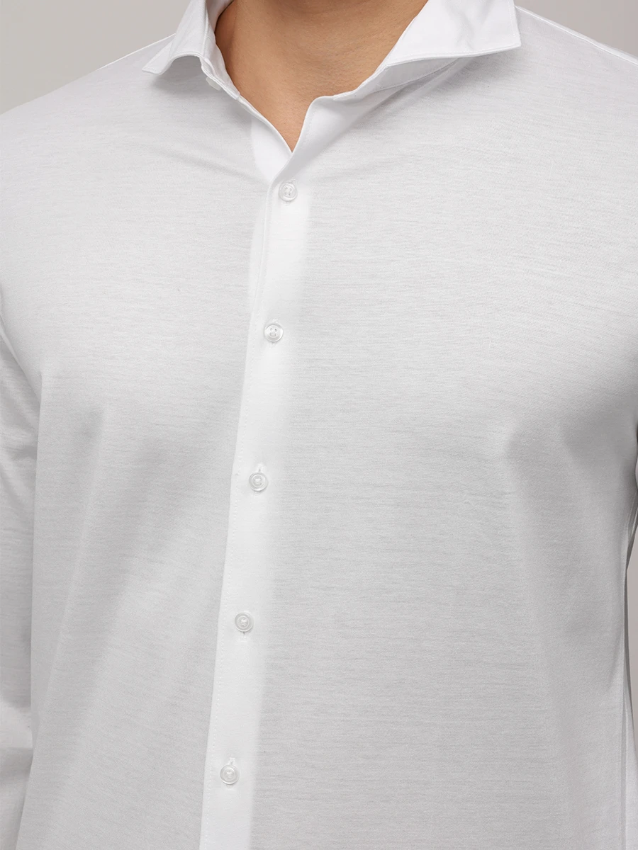 Рубашка Slim Fit хлопковая BARBA 74001/60510/0001 Белый  Фото 5