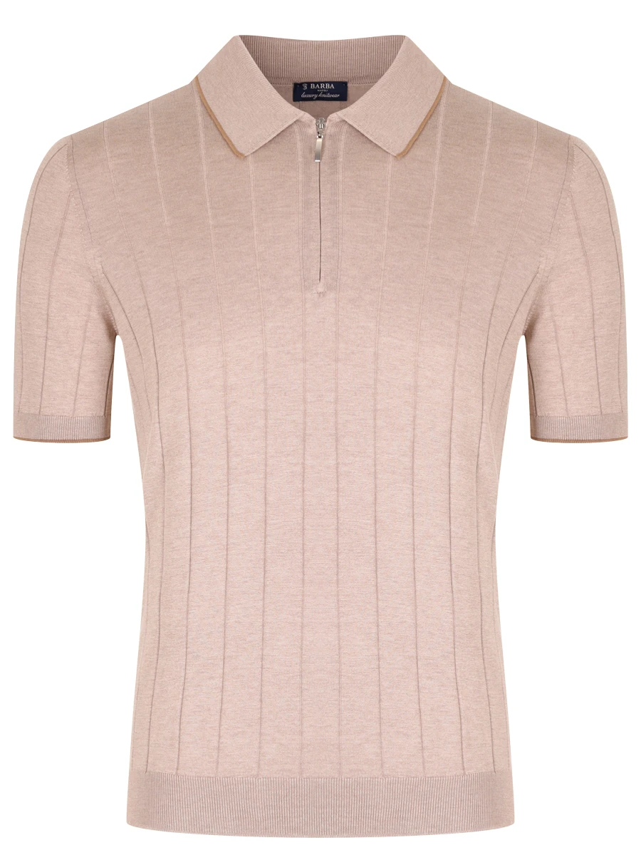 

Поло шелковое, Бежевый, 23510/43528/0030