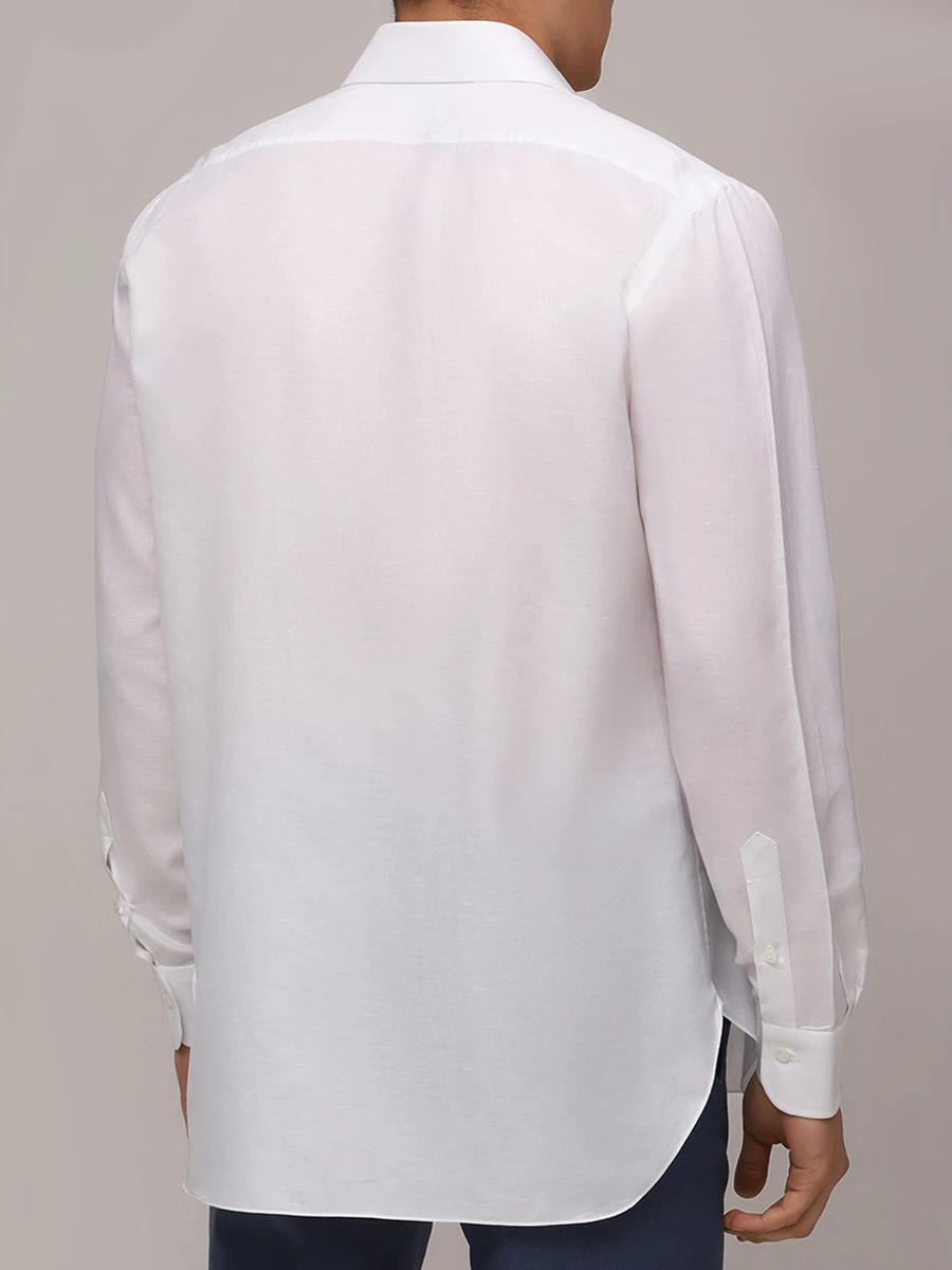 

Рубашка из хлопка и льна, Белый, D2U13P0147129/0001