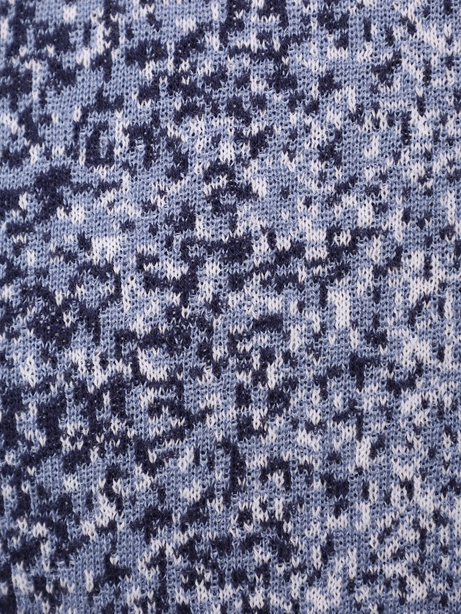 Поло из хлопка и шелка BERTOLO LUXURY MENSWEAR 902452/002472/1257 Синий  Фото 6