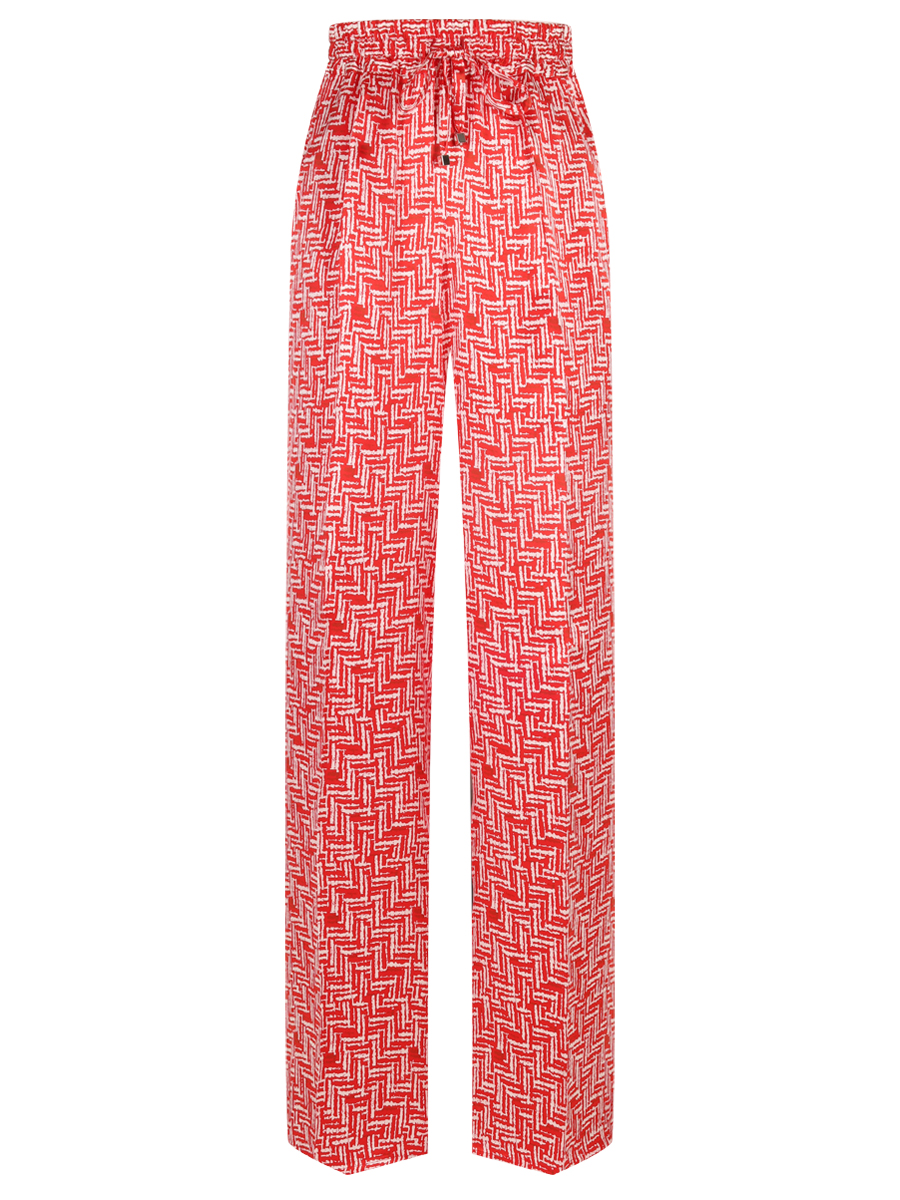 Брюки шелковые KITON D48122K0964E0200I Красный 