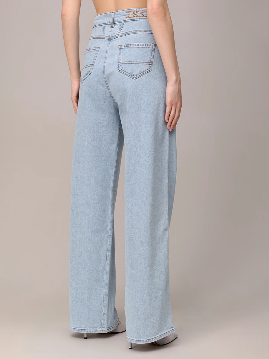 Джинсы хлопковые KITON DJ53102K0930F0100A Голубой  Фото 3