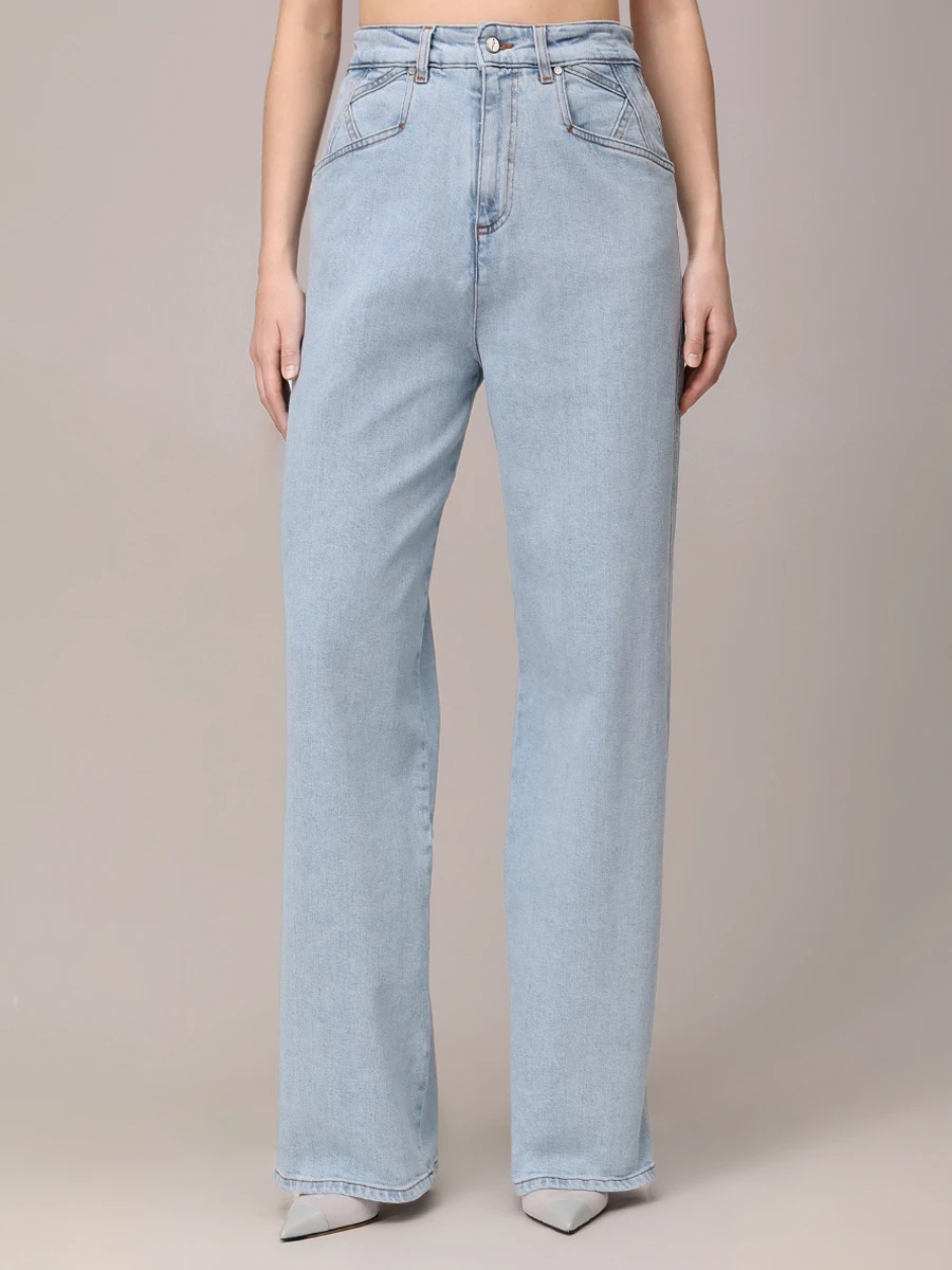 Джинсы хлопковые KITON DJ53102K0930F0100A Голубой  Фото 4