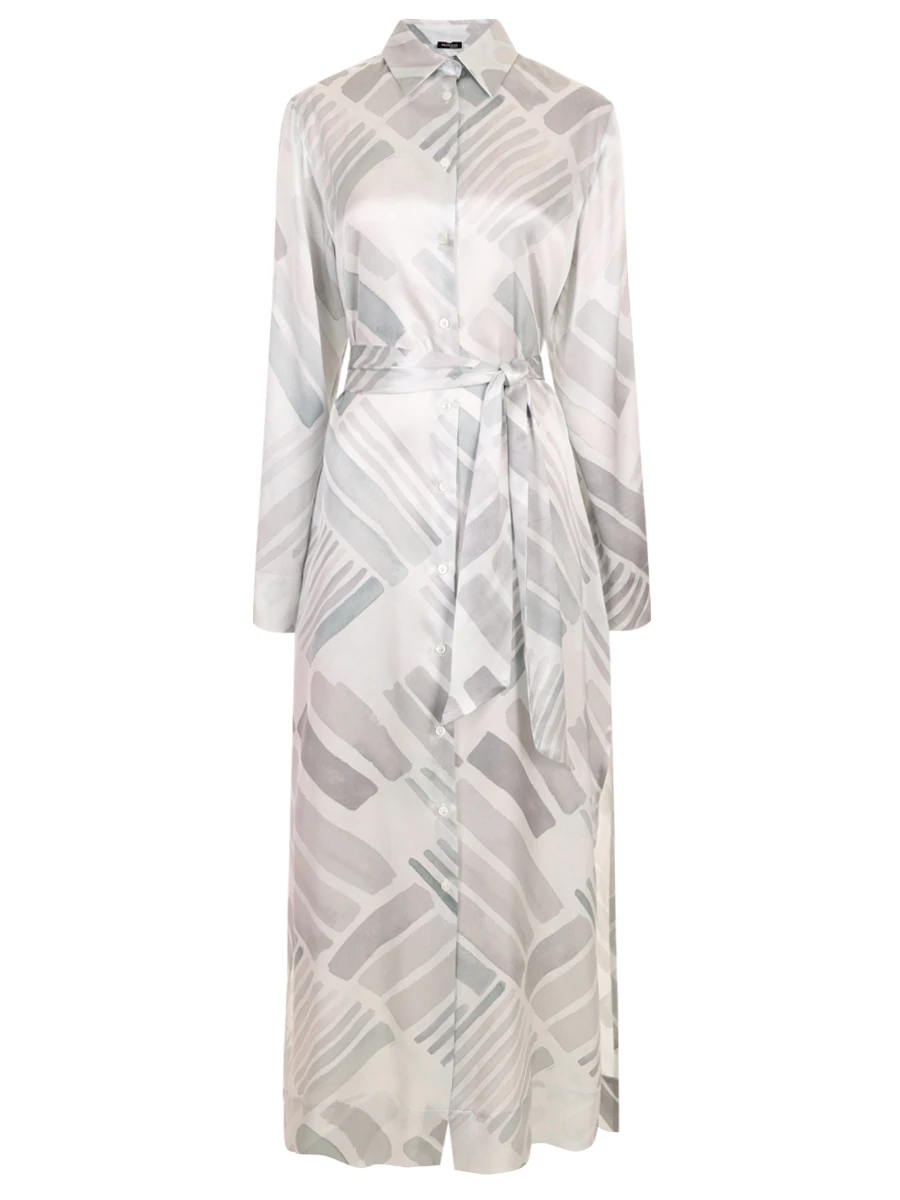 Платье шелковое KITON D58357K0926E02000 Голубой 