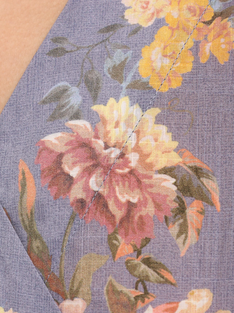 Платье хлопковое ZIMMERMANN 1179DRS253 Фиолетовый  Фото 6