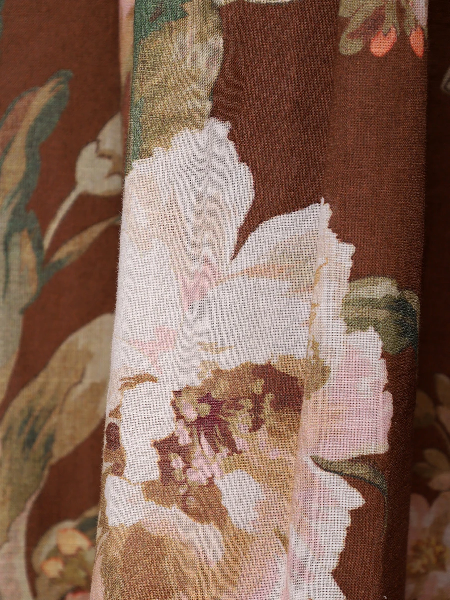 Юбка хлопковая ZIMMERMANN 1488SRS252 Коричневый  Фото 6