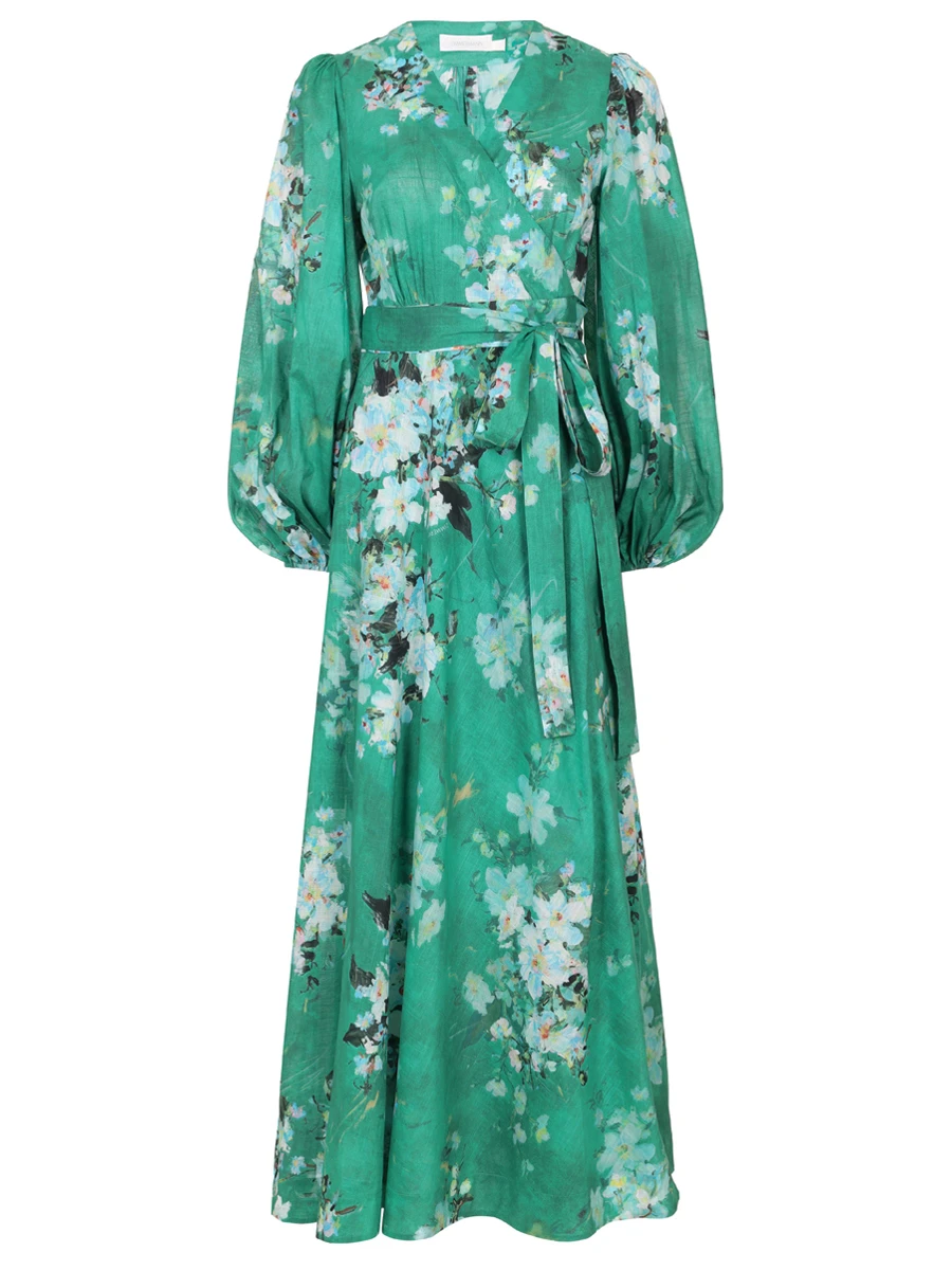 

Платье хлопковое, Зеленый, 3121DRS255