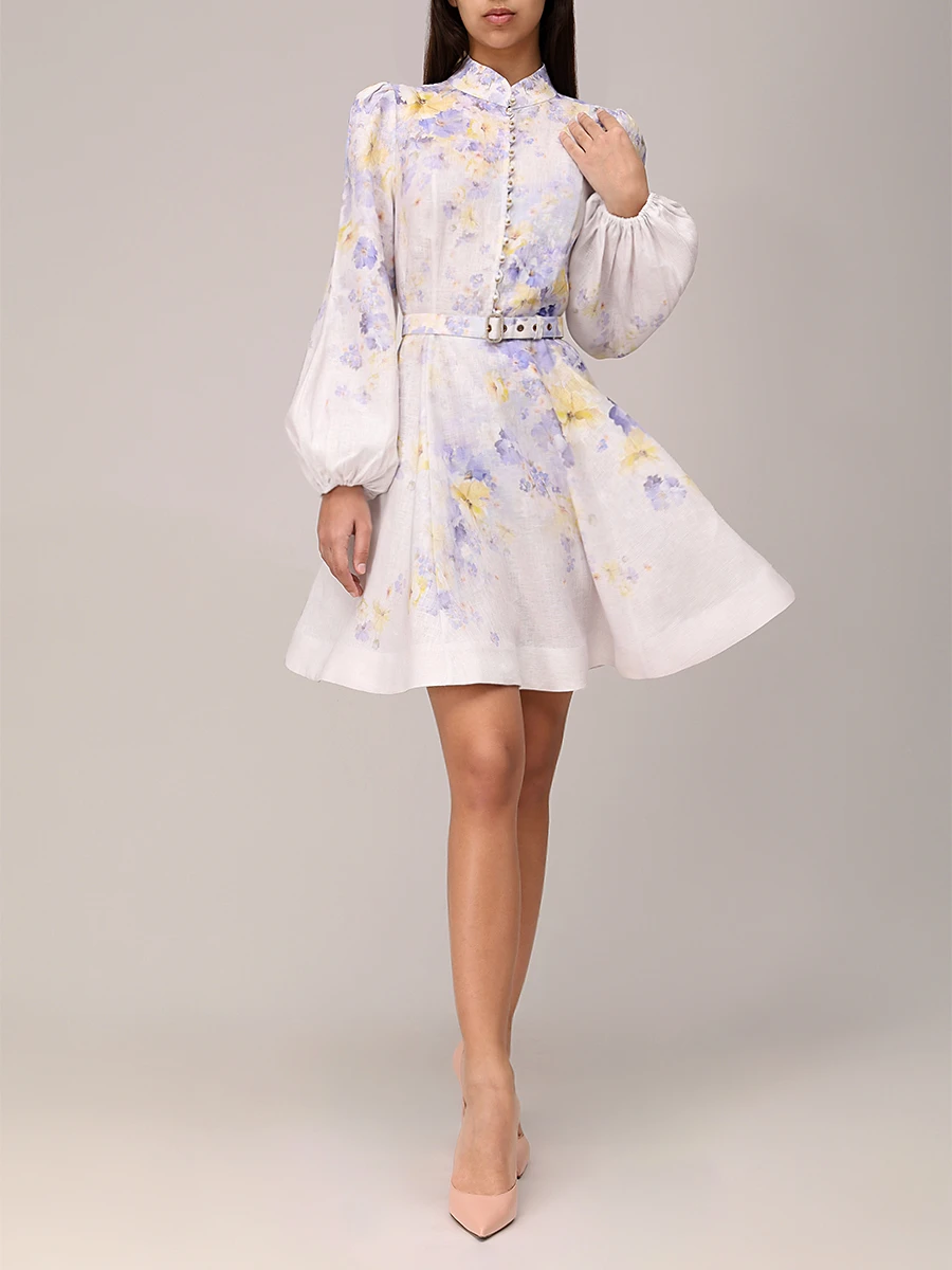 Платье льняное ZIMMERMANN 9142DR251 Мультиколор  Фото 2