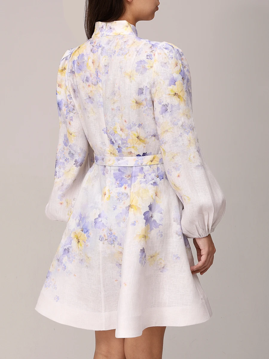 Платье льняное ZIMMERMANN 9142DR251 Мультиколор  Фото 3