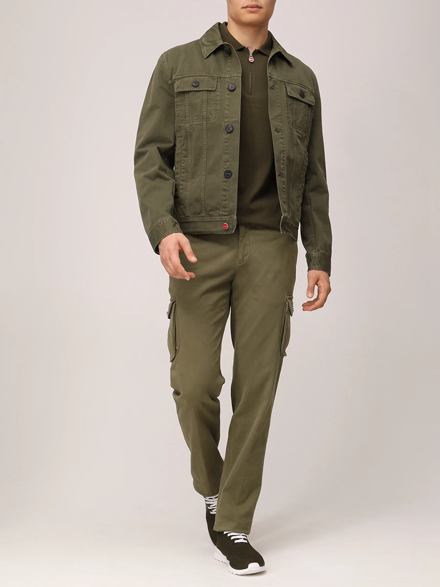 Куртка джинсовая KITON UW2122V0850F06001 Зеленый  Фото 2