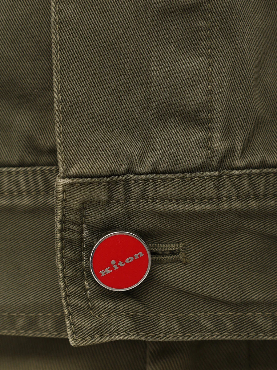 Куртка джинсовая KITON UW2122V0850F06001 Зеленый  Фото 6
