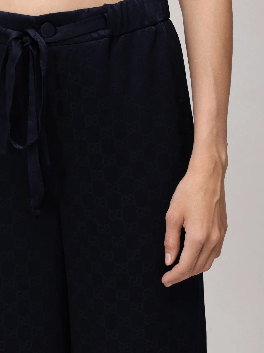 Брюки с принтом GUCCI 804069Z7ADN4330 Синий  Фото 5