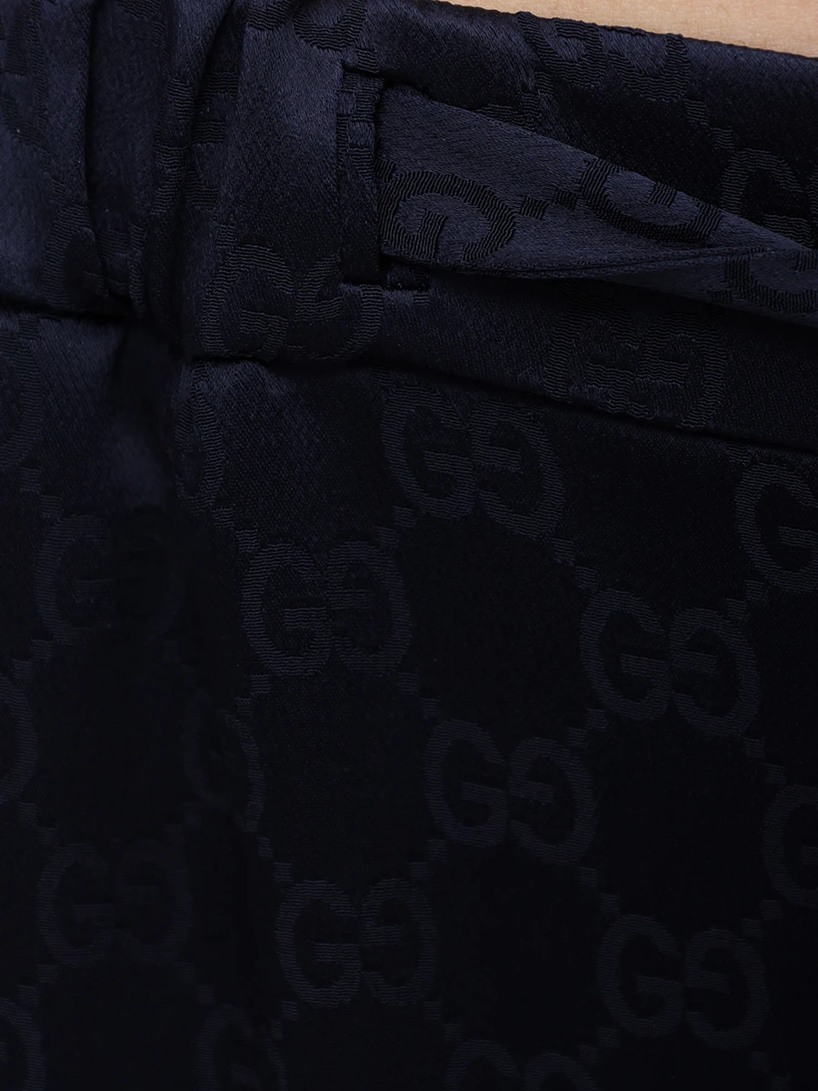 Брюки с принтом GUCCI 804069Z7ADN4330 Синий  Фото 6
