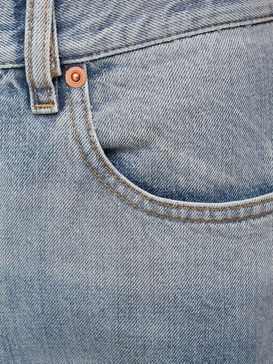 Джинсы хлопковые GUCCI 810821XDC1H4011 Голубой  Фото 6