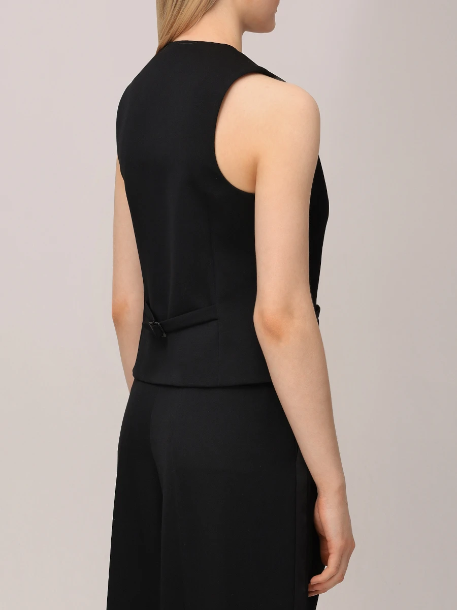 Жилет шерстяной SAINT LAURENT 818438-Y7E63-1000 Черный  Фото 3