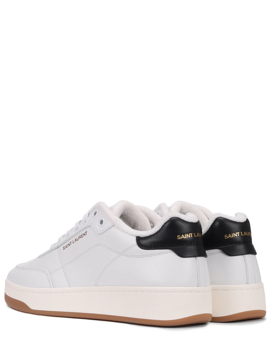 Кеды кожаные SAINT LAURENT 819478-00NI0-9061 Белый  Фото 5