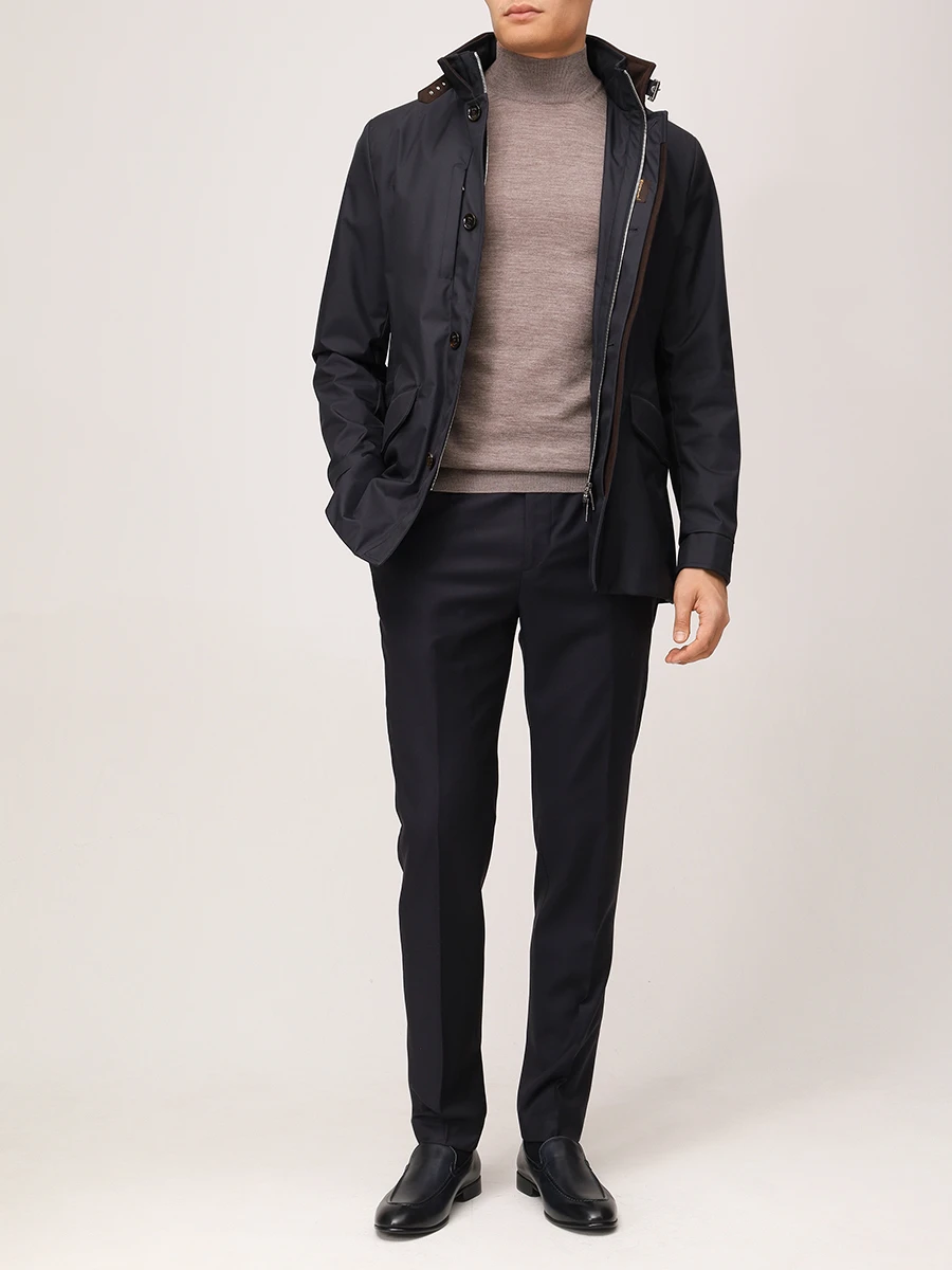 

Куртка однотонная, Синий, MOUGI101052TEPA012/BOTAN-GF/DARK BLUE Темно-