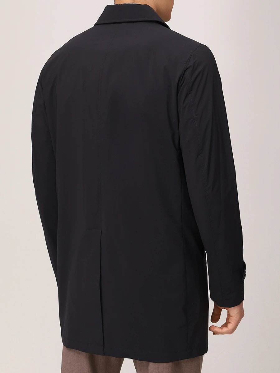 Куртка однотонная MOORER MOUGI100069TEPA013/VITTOR-AC/NAVI Черный  Фото 3