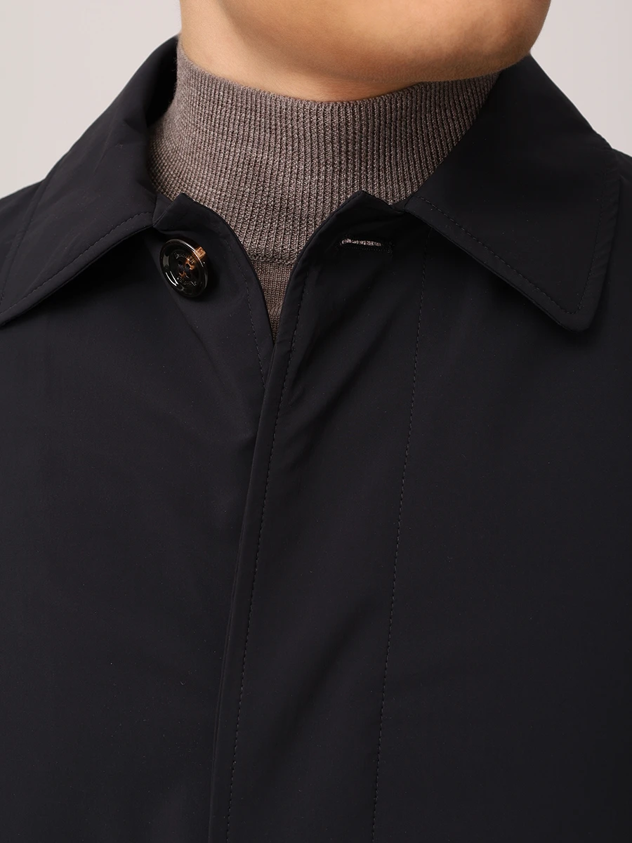 Куртка однотонная MOORER MOUGI100069TEPA013/VITTOR-AC/NAVI Черный  Фото 5