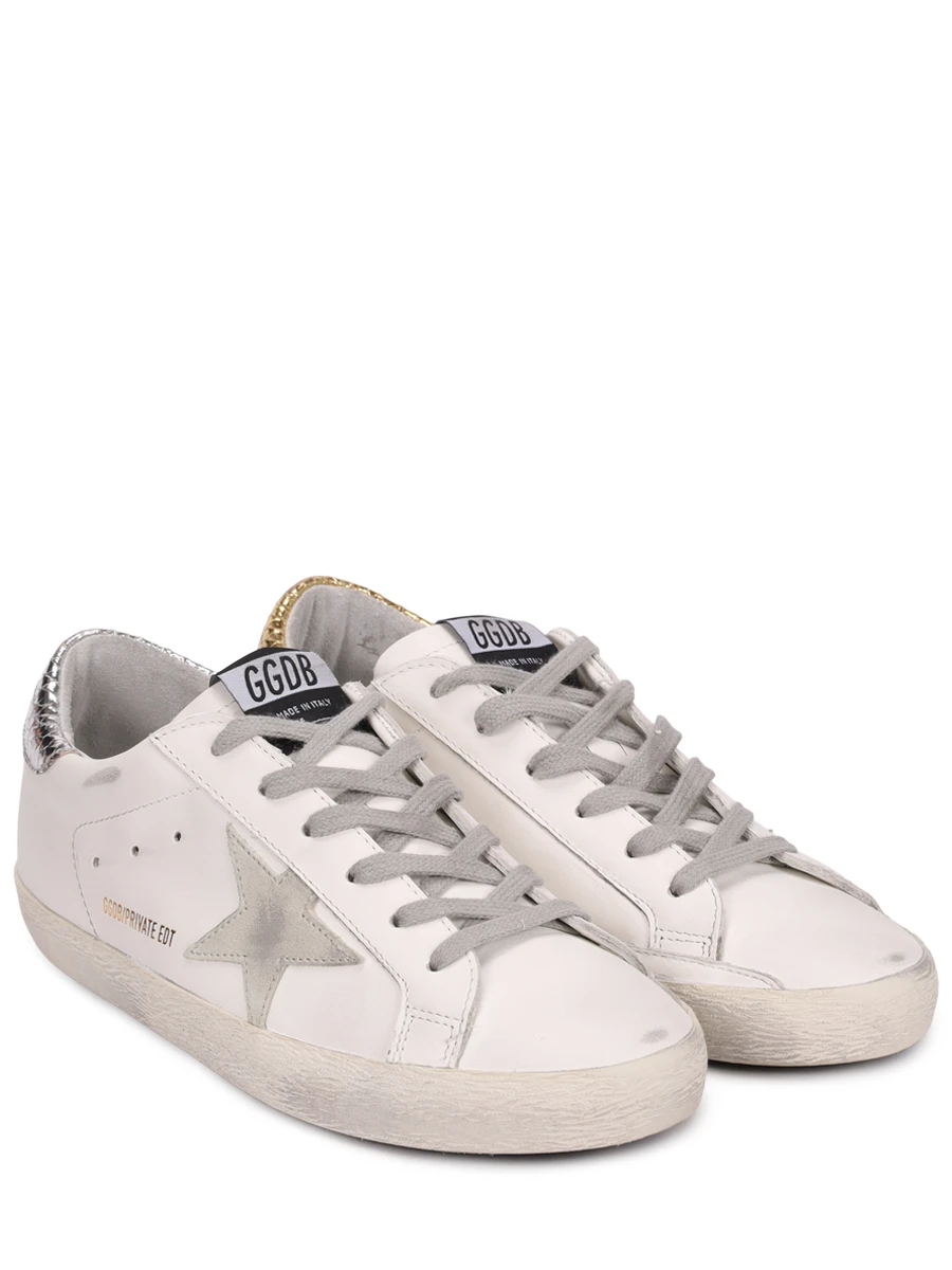 

Кеды кожаные Super Star, Серебряный, GWF00101.F000861.10417