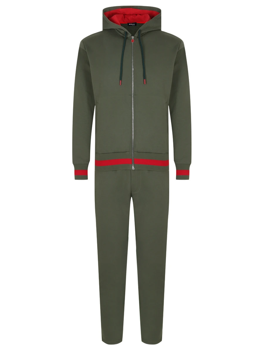 Костюм хлопковый KITON UMJ001706003 Зеленый 