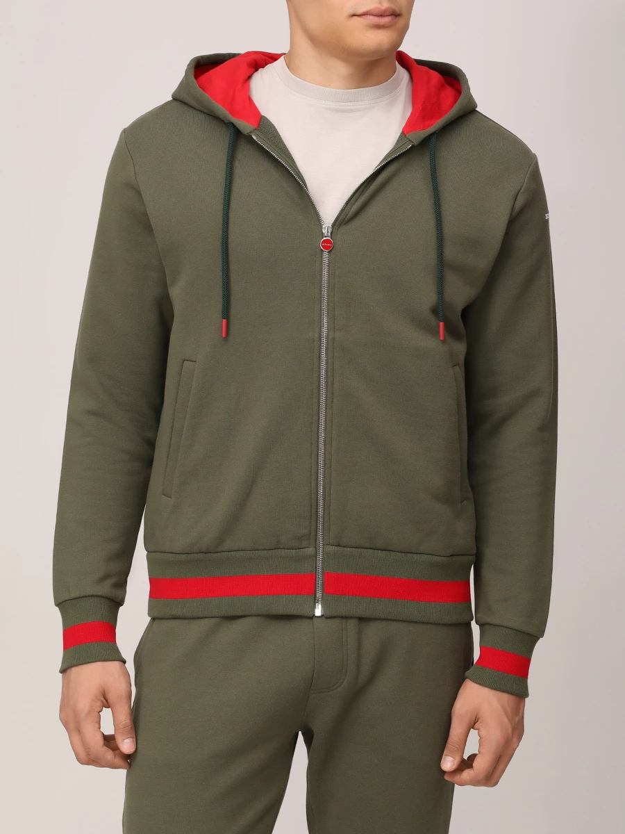 Костюм хлопковый KITON UMJ001706003 Зеленый  Фото 4