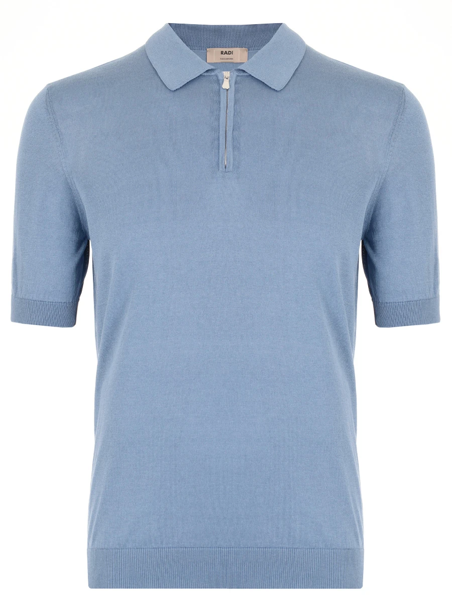 

Поло из шелка и хлопка, Голубой, M5425-1031 0600
