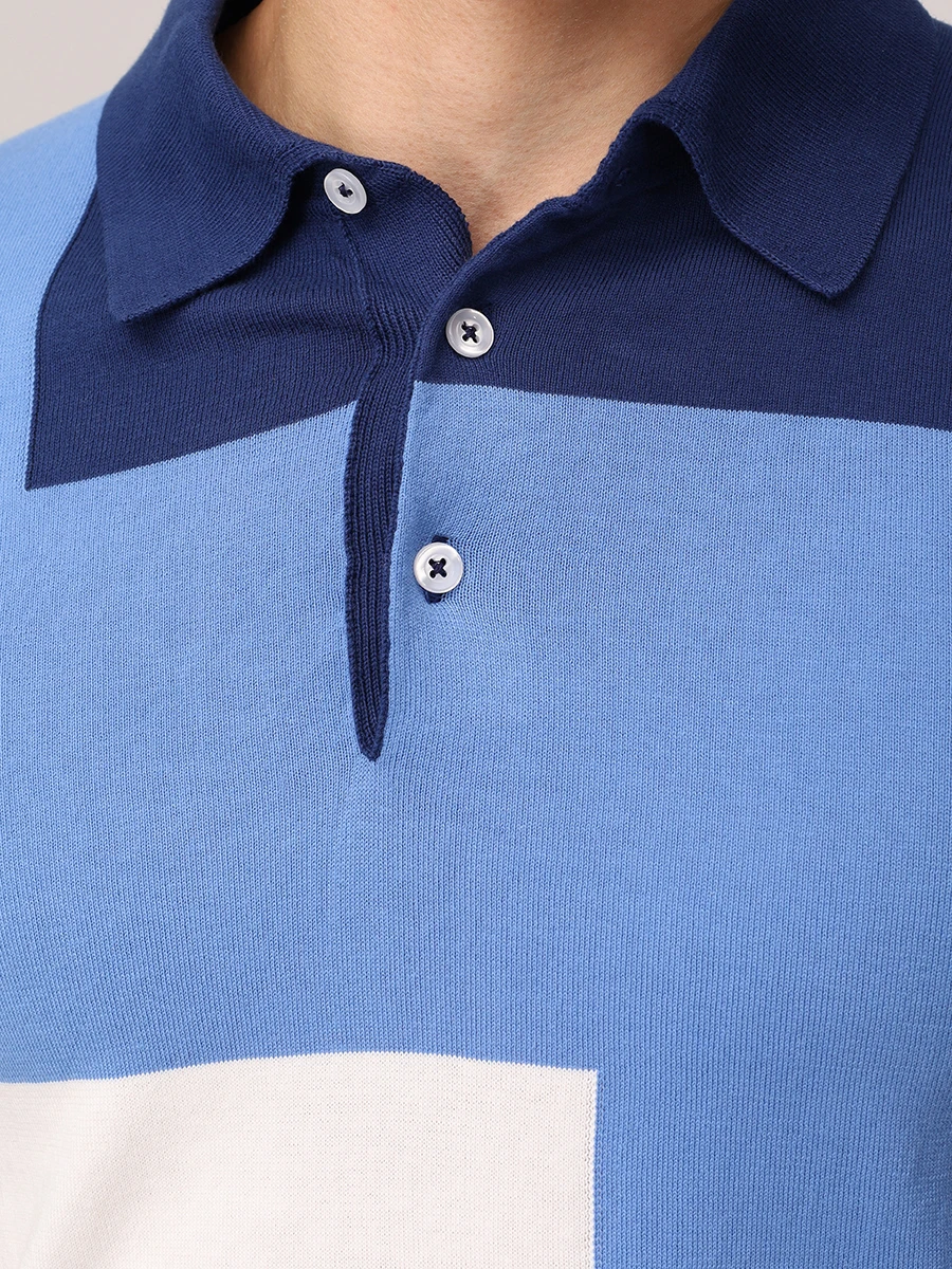 

Поло хлопковое, Голубой, M5425-3023 2022