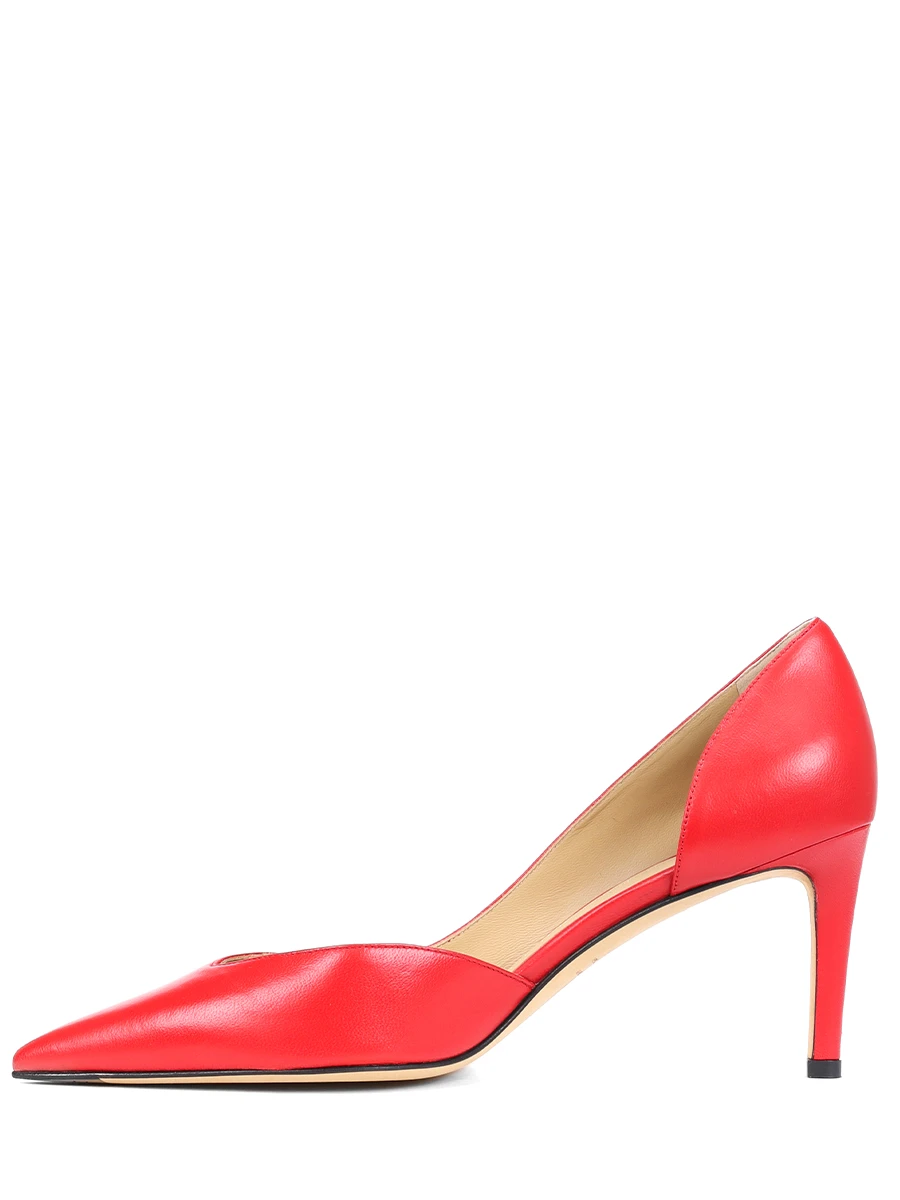 Туфли кожаные KITON D58820K0524F13001 Красный  Фото 3