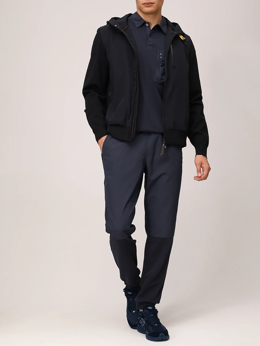 Куртка комбинированная PARAJUMPERS 25SMPMHYKT01/541 WILLARD Черный  Фото 2