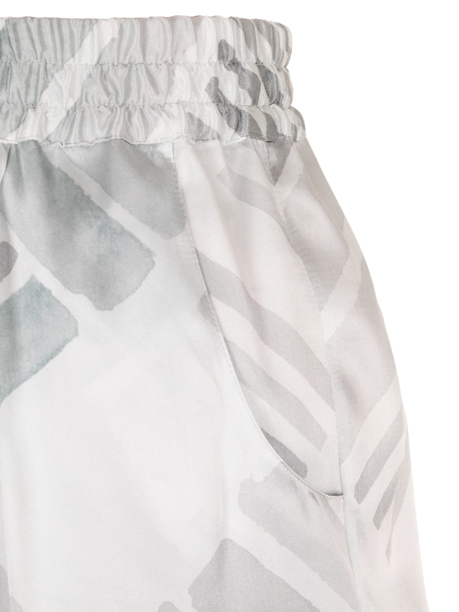 Брюки шелковые KITON D48122K0926E0300P Светло- Зеленый  Фото 3