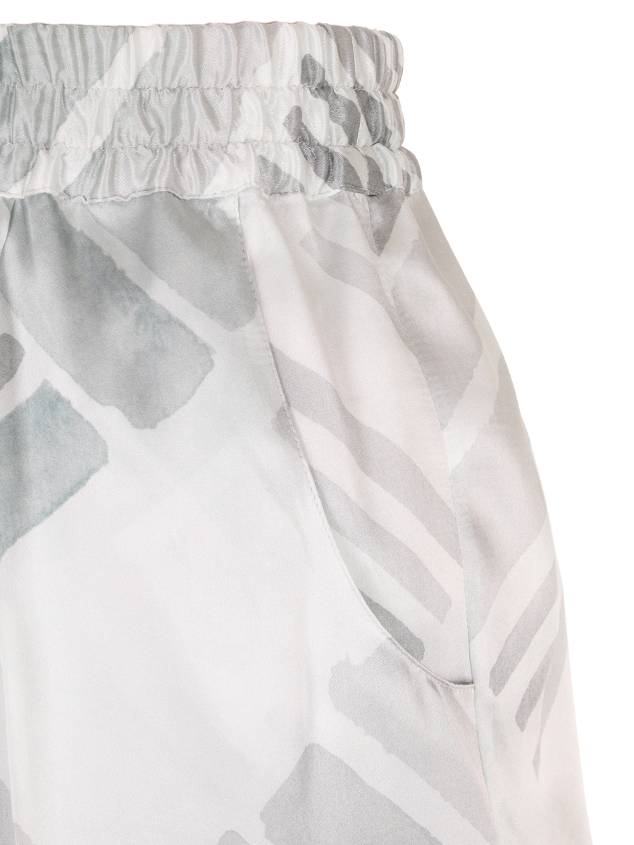 Брюки шелковые KITON D48122K0926E0300P Светло- Зеленый  Фото 4