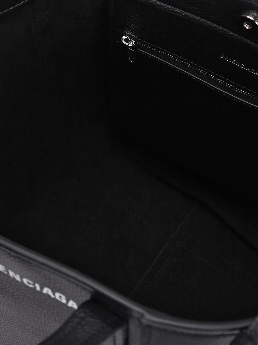 Сумка кожаная Everyday North South BALENCIAGA 67279115YUN 1090 Черный  Фото 4