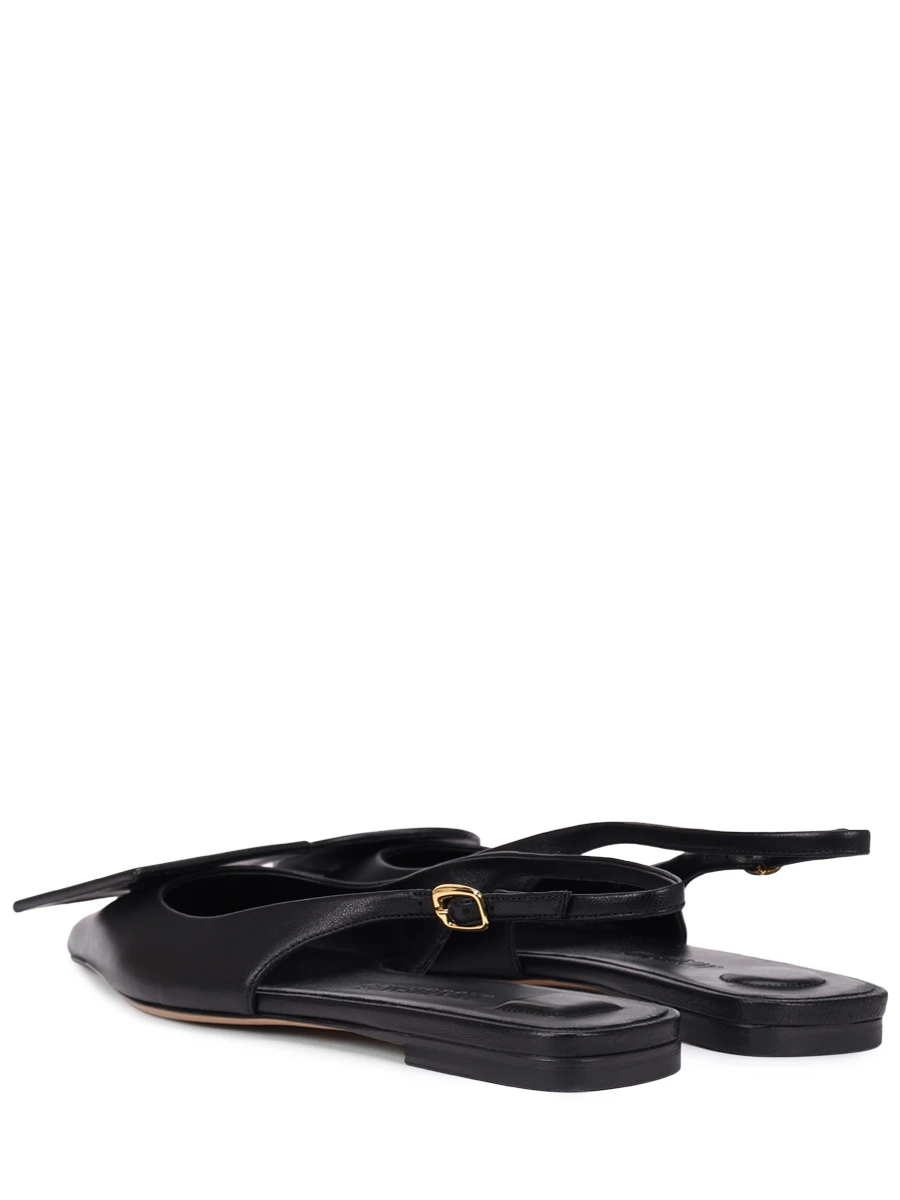 Балетки кожаные JACQUEMUS 241FO0773073 990 Черный  Фото 6