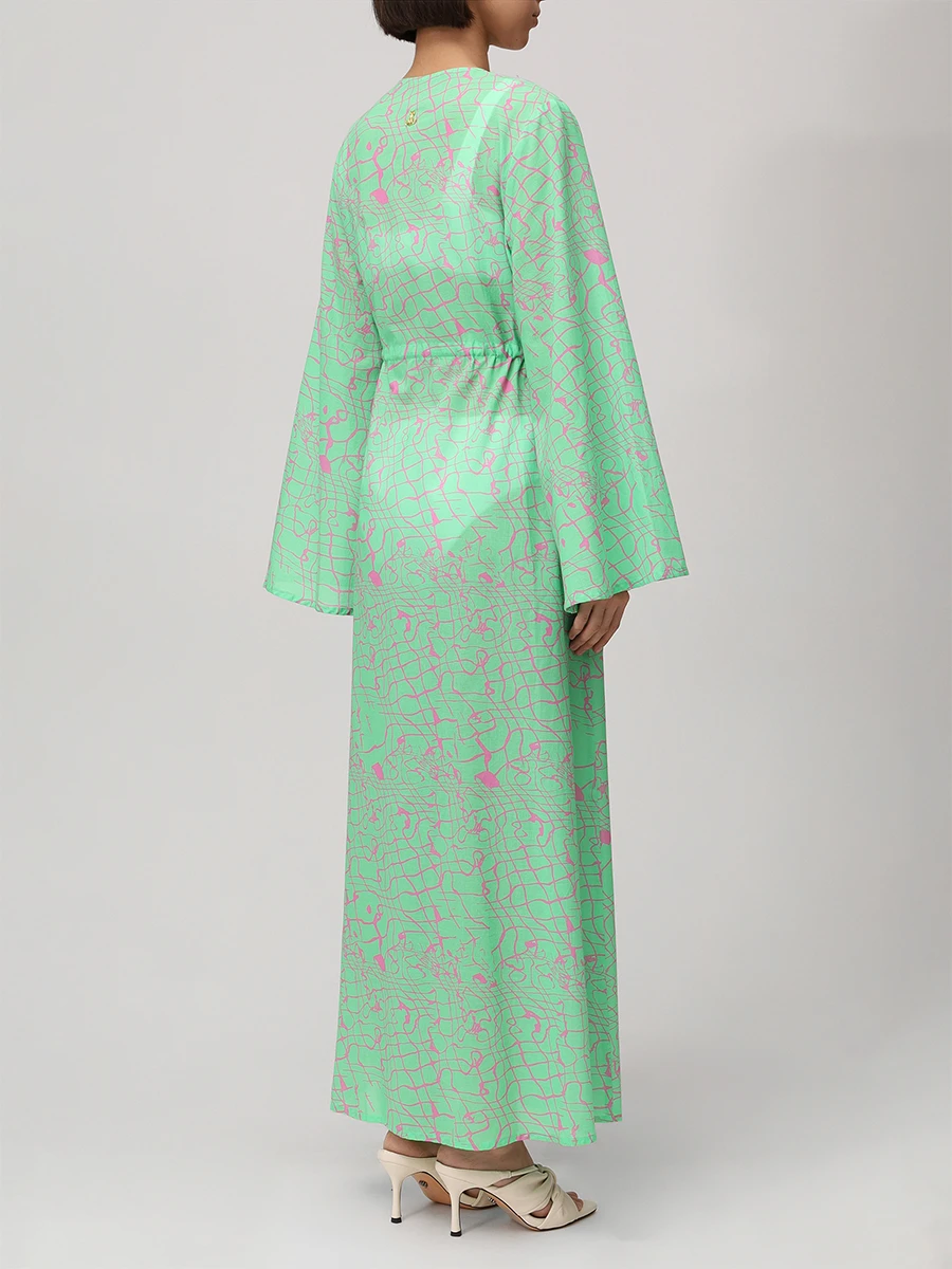 Платье хлопковое LÉAH S25.TUN.088.7000.5016P Зеленый  Фото 4