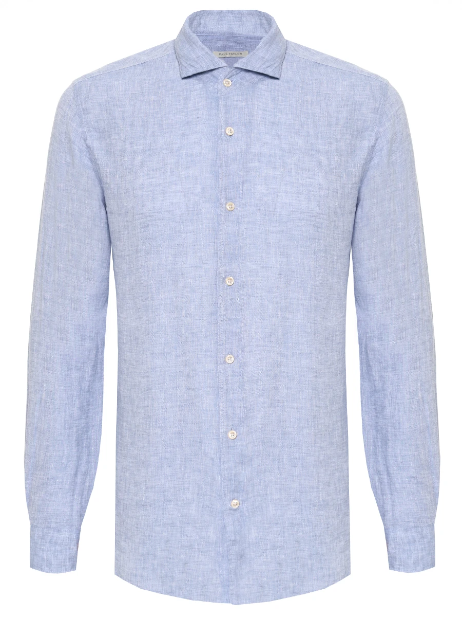 Рубашка Regular Fit льняная PAUL TAYLOR PT7CA L001 603 Голубой 