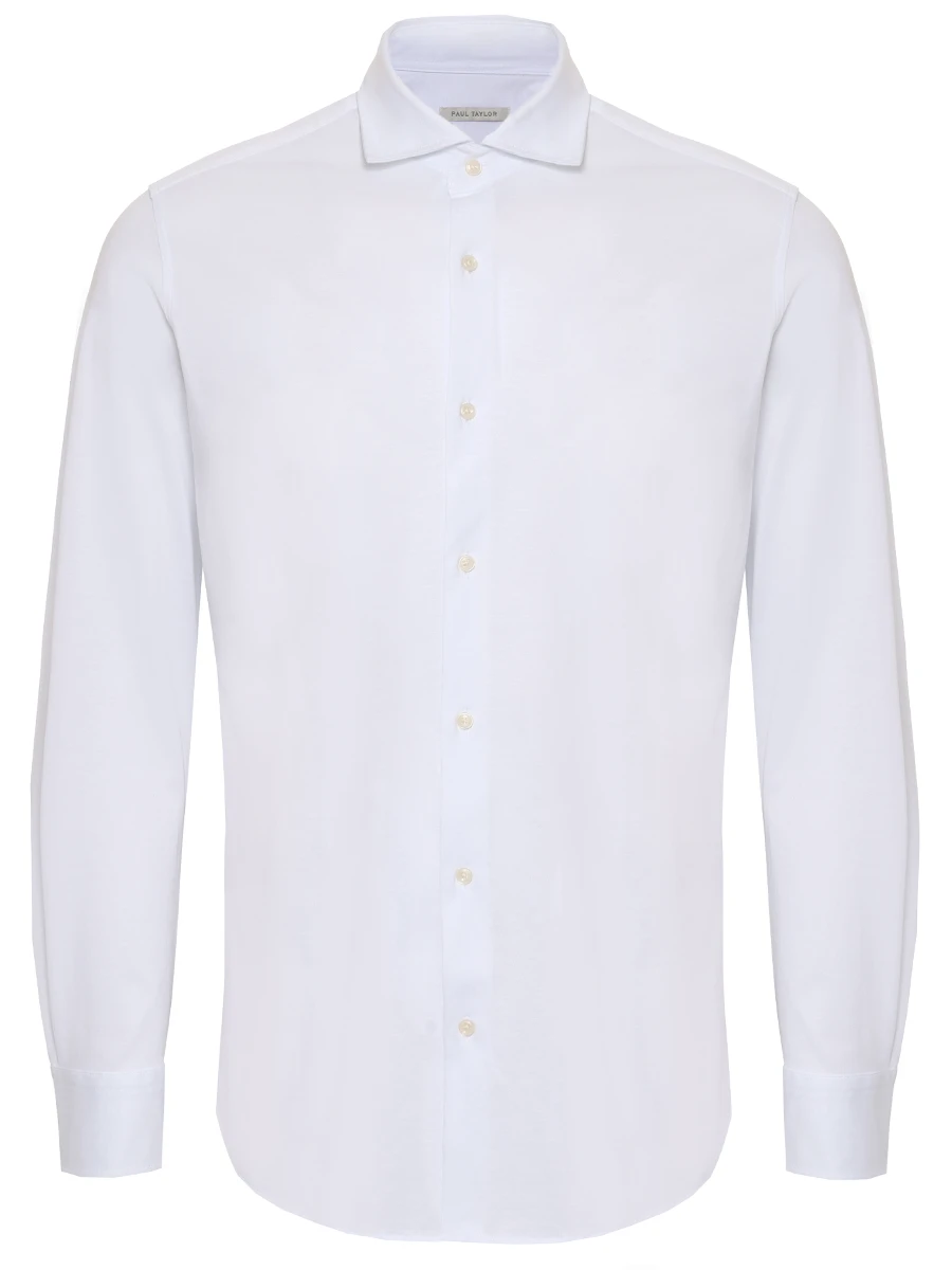 Рубашка Slim Fit хлопковая PAUL TAYLOR PT7CA A036 001 Белый 