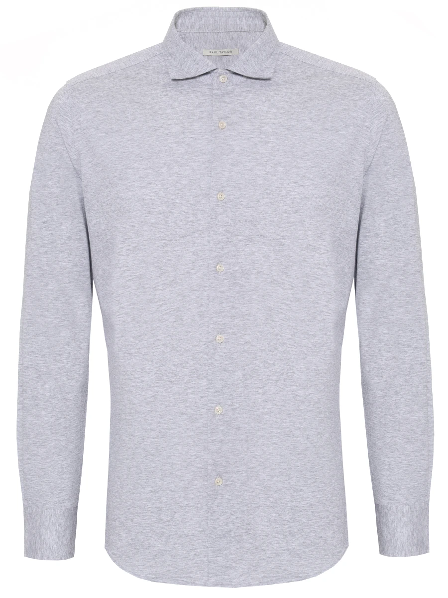 Рубашка Slim Fit хлопковая PAUL TAYLOR PT7CA A036 501 Серый 