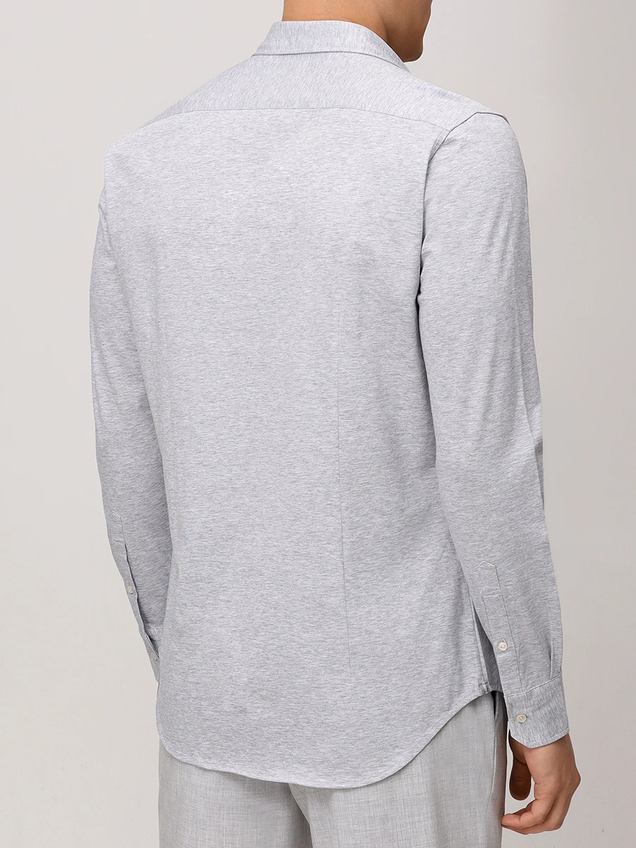 Рубашка Slim Fit хлопковая PAUL TAYLOR PT7CA A036 501 Серый  Фото 3