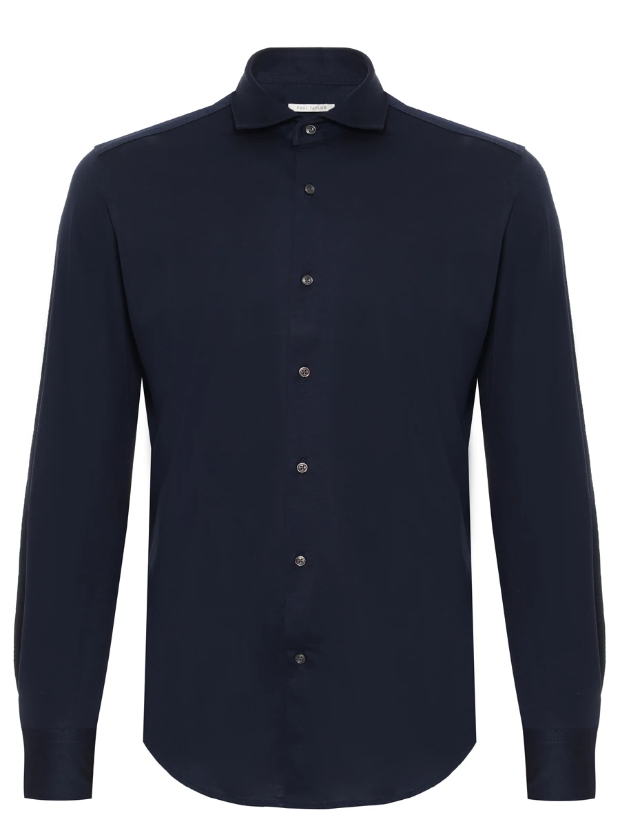 Рубашка Slim Fit хлопковая PAUL TAYLOR PT7CA A036 600 Темно- Синий 