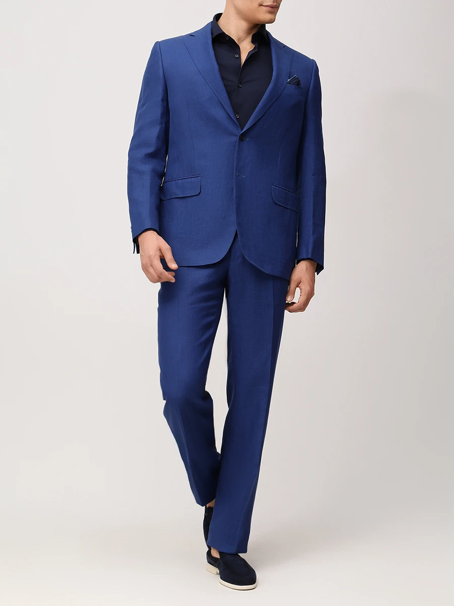 Рубашка Slim Fit хлопковая PAUL TAYLOR PT7CA A036 600 Темно- Синий  Фото 2